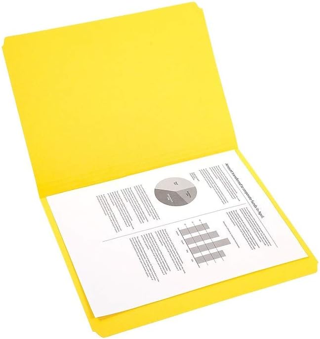 Staples File Folders, Single Tab, Letter Size, Yellow, 100/Box (ST509661-CC) - Image 5
