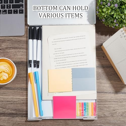 Henoyso 2 Pcs Aluminum Storage Clipboards Bulk Letter Size Form Holders - Image 5