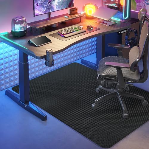 Vicwe Gaming Chair Mat for Hardwood Floor, 48"×36" Chair Mat, Easy Glide by Vicwe