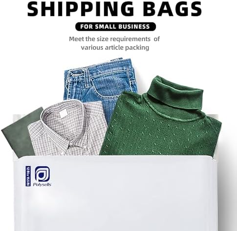 POLYSELLS 12x15.5 White Poly Mailers 3000 Pack Shipping Bags for Clothing - Image 5