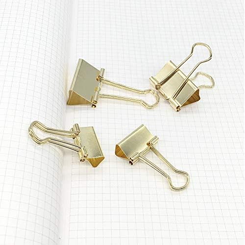 Gold Paper Binder Clips Push Pins Sets Desk Accessories for Office School Home Supplies - Image 3