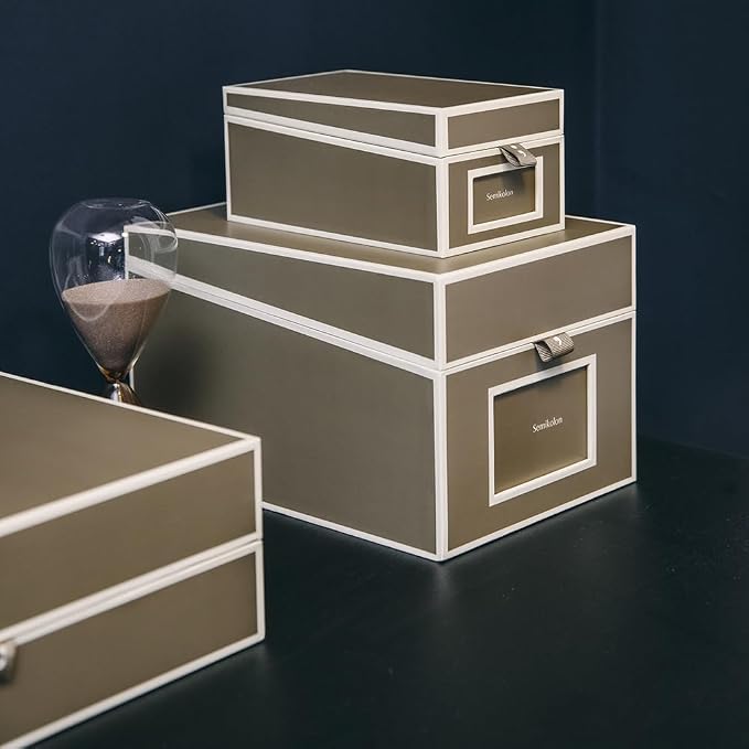 Semikolon - Business Card Box with Alphabetical Tabs, Fango - Image 3
