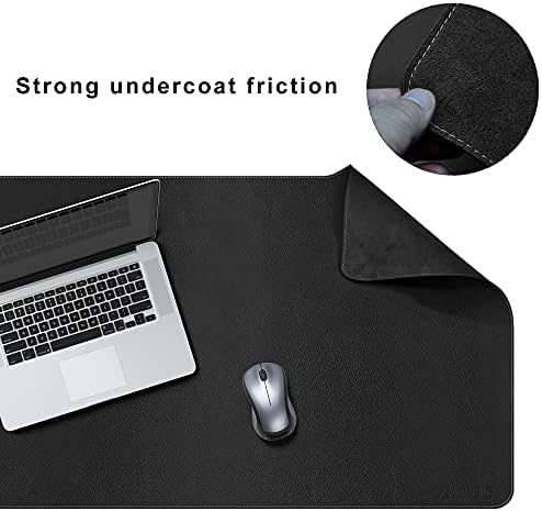 CENNBIE Leather Desk Mat, 66.9" x 23.6" Desk Mat on top of desks (Black) - Image 5