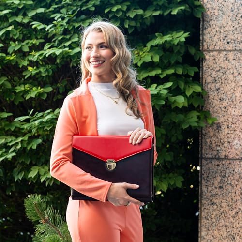 Business Portfolio- Premium Vegan PU Leather Padfolio with Durable Zipper & 13 inch Tablet Sleeve. Resume Folder for Interview & Documents Organizer. Gift Box & Pen Included - Image 5