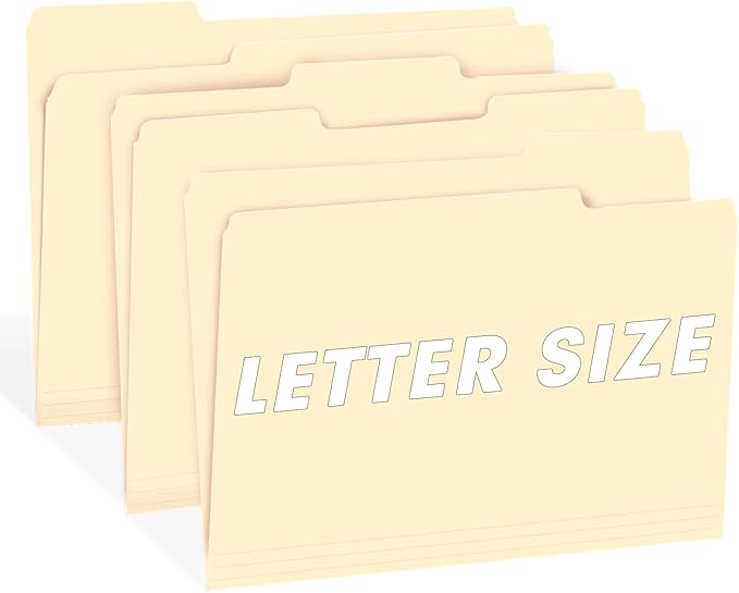 File Folder, RAZCC 250 Pack 1/3 Cut Tab File Folders Letter Size, Manila Folders, Folders with Tab, Great for Organizing and Easy File Storage - Image 6