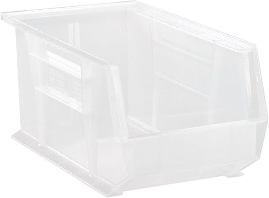 HE HUDSON EXCHANGE 15" x 8" x 7" Plastic Stackable Storage Bin, Clear by HudsonExchange