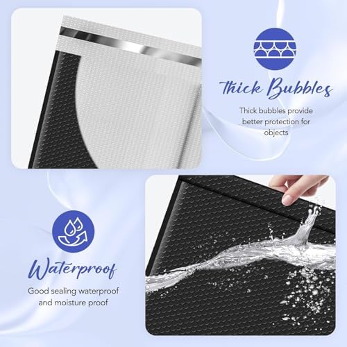 Fuxury Bubble Mailers Bulk 14.5x20" 120 Pack Black Large Padded Envelopes - Image 3