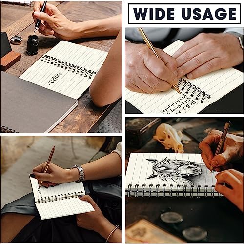 Jutom 200 Pcs Small Spiral Notebook Memo Pad 3x5, Black - Image 5