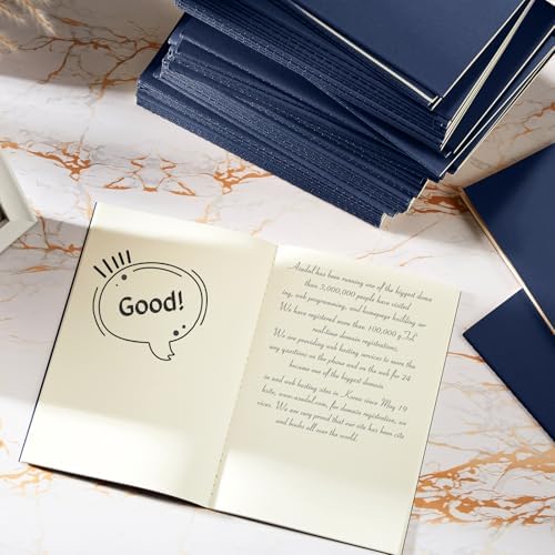 Mimorou 100 Pcs A5 Journals Notebooks Bulk,Navy,Blank - Image 6