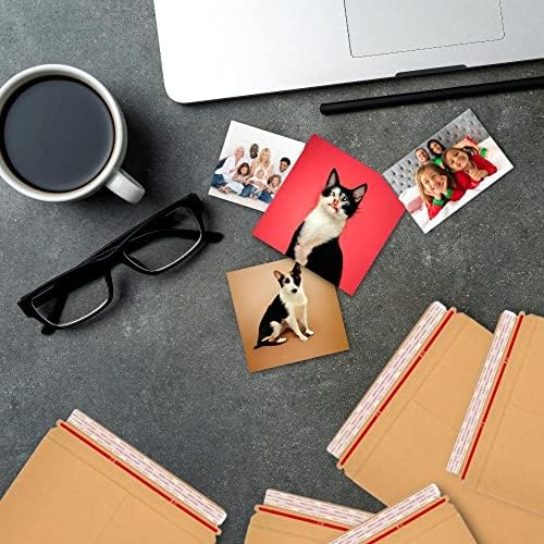 PSBM 100 PCS 11 x 13.5 Inch Kraft Rigid Photo Mailers, Cardboard Shipping Envelopes, Mailers for Shipping Photos, CDs, Documents, Catalogue, Or any Flat Object - Image 4