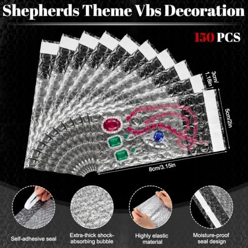 Frienda 150 Pcs Self Adhesive Bubble Bags Packing Pouches, 2" X 3.15" - Image 2
