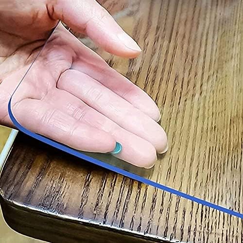 LovePads Clear Desk Mat 12x36 in, 1.5mm Thick Plastic Table Cover Protector by LovePads