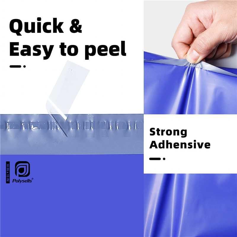 POLYSELLS 100 pcs 10x13 Inches Purple Poly Mailers Shipping Envelopes, Strong Adhesive Sealing, Waterproof, and Tear-resistant Postal Mailing Bags for Clothing, Books, and Accessories - Image 3
