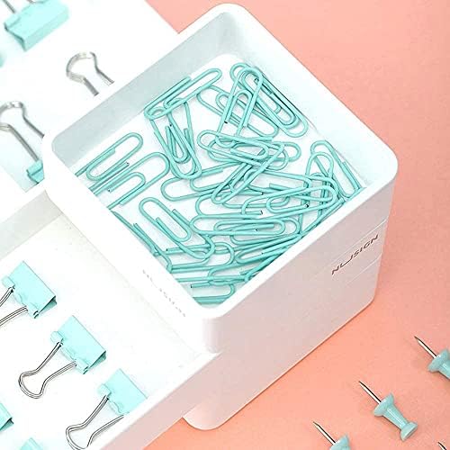 Paper Clips Binder Push Pin Set, Assorted Sized Binder Clips - Image 5