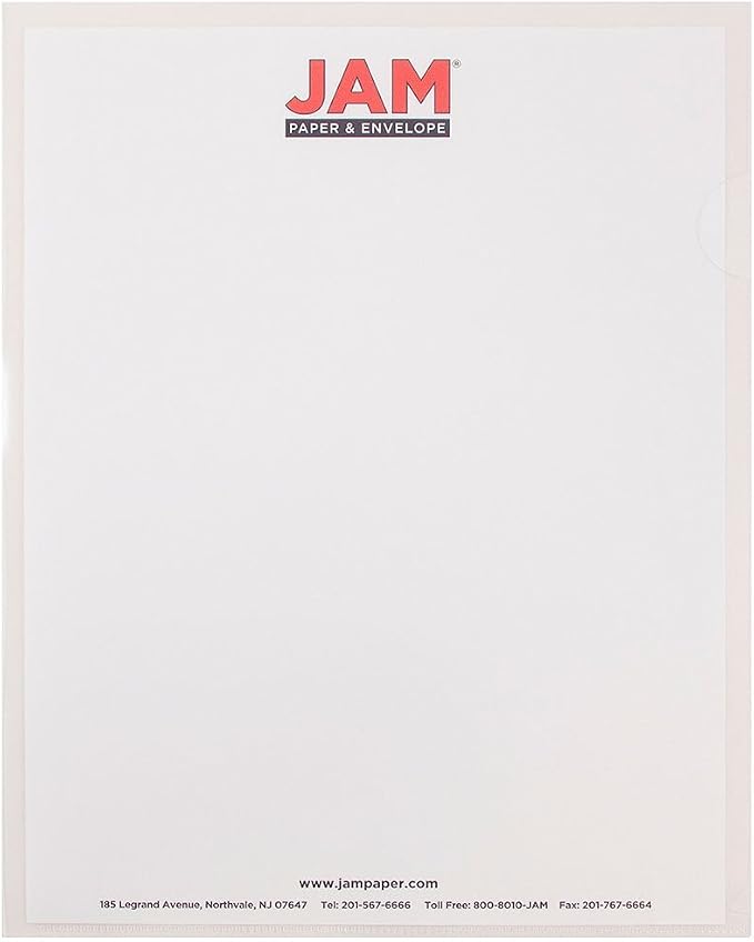 JAM PAPER Plastic Sleeves - Letter Size - 9 x 11 1/2 - Clear Project Pockets - 120 Bulk Page Protectors/Pack - Image 2
