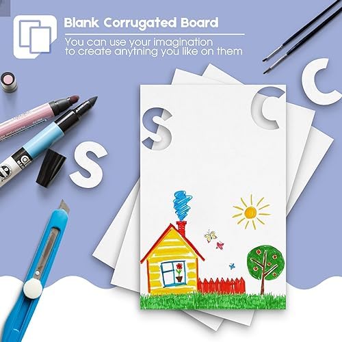 Golden State Art 10 Pack 11x17 Corrugated Cardboard Sheets - Image 6