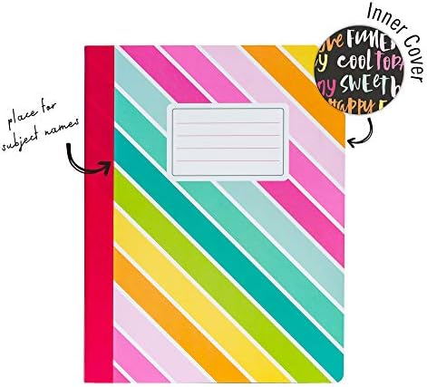 Pukka Pad, Carpe Diem Composition Notebooks - 48 Pack of Journals Featuring 140 Pages of College Ruled 80GSM Paper with Sturdy Cover Stock - 9.75 x 7.5in - Color Wash - Image 5