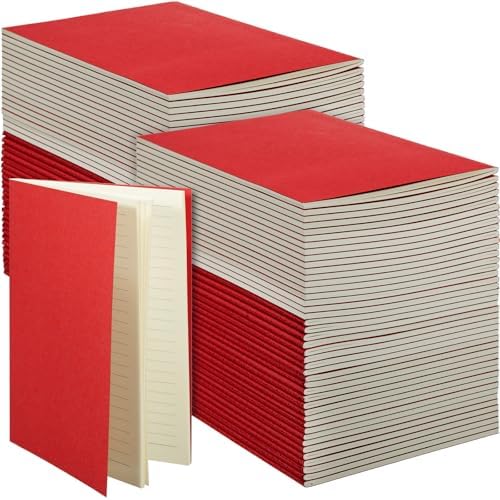 Mimorou 100 Pcs A5 Journals Notebooks Bulk,Red,Lined by Mimorou