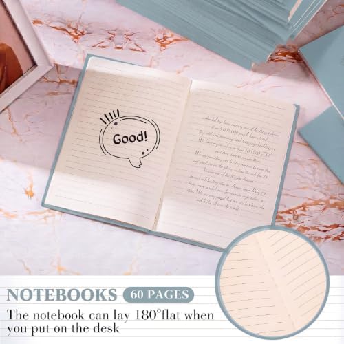 Mimorou 100 Pcs A5 Journals Notebooks Bulk,Lake Blue,Lined - Image 5