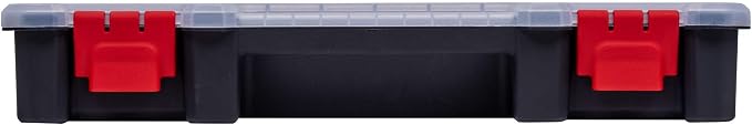 2-Pack Small Parts Organizer Box – Stackable Hardware Storage Organizer Case with 20 Compartments & Dividers – Screw, Nut, Bolt, Drill Bit Organizer for Garage, Workshop, Crafts - Image 8