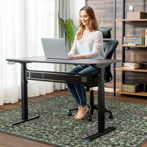 36"x48" Office Chair Mat for Hardwood Floor, Non-Slip Washable Moss Green - Image 2