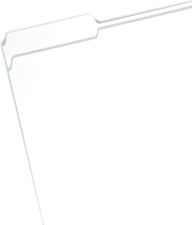 Smead File Folder, Reinforced 1/3-Cut Tab, Letter Size, White, 100 per Box (12834) - Image 2
