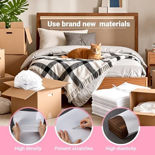 12"X 12" Cushion Foam Pouches, 100 Pack Foam Wraps Pouches, Packing Cushioning Supplies Protect Dishes, crafts, Glassware and Fragile Items, Protective Packing Sleeves for Moving, Packaging, Storage - Image 4
