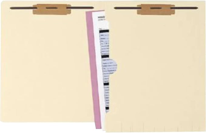 Paperboard Classification Folders, Letter Size, Manila, 250/Box (50661B) - Image 3