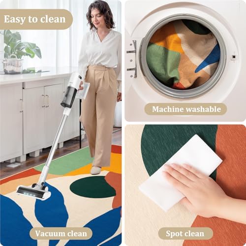 Office Chair Mat for Hardwood Floor, 48"x36" Easy Glide Computer Desk Mat Protector for Rolling Chair Under Desk Rug Nonslip Backing, Machine Wash (Modern) - Image 6
