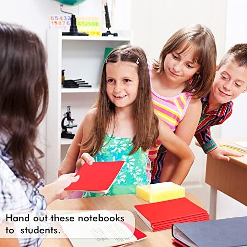 feela 36 Pack Soft Cover Journal Bulk, Lined Blank Travel Journal for Women Men Writing, Notebooks College Ruled for Work, Note Taking Notebook School Business Supplies, 8.2” x 5.5”, A5, Red - Image 7