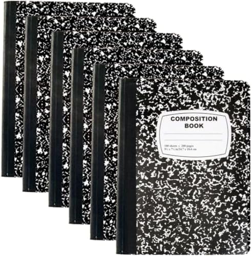 Trail maker 5 Pack Composition Notebooks, College Ruled Marble Cover, 200 Pages (100 Sheets), 9.75 x 7.25, Bulk School Supplies for Classroom, Office & School Donations - Image 6
