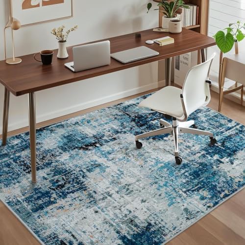 Office Chair Mat for Hardwood Floor, 72"x48" Easy Glide Computer Chair Mat Protector for Rolling Chair Under Desk Rug Nonslip Backing, Machine Wash by CHAKME