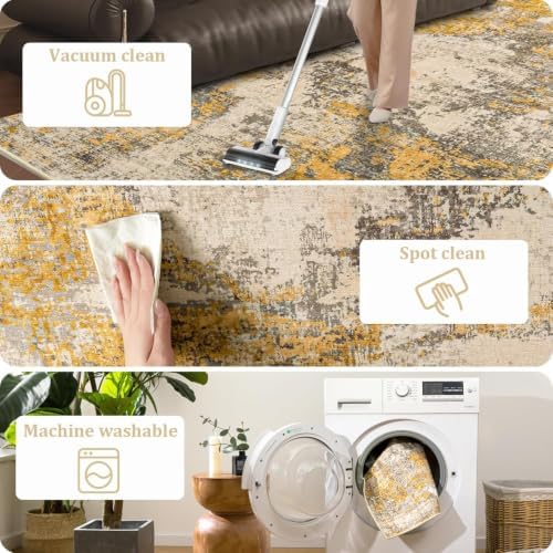 Office Chair Mat for Hardwood Floor, 48"x36" Easy Glide Computer Chair Mat Protector for Rolling Chair Under Desk Rug Nonslip Backing, Machine Wash - Image 6