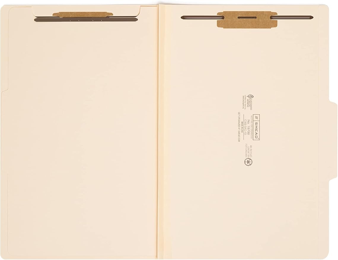 Smead Classification File Folder, 1 Divider, 2" Expansion, 2/5-Cut Tab, Legal Size, Manila, 10 per Box (18700) - Image 4