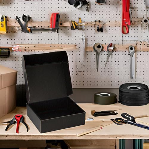 Black Shipping Boxes 10x8x3 Inches, 20 Pack - Image 3