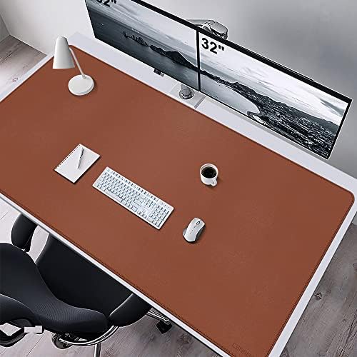 CENNBIE Leather Desk Mat,63" x 31.4" Desk Pad for Full Desk (Brown) - Image 5