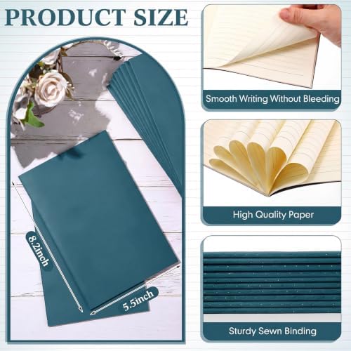 Mimorou 100 Pcs A5 Journals Notebooks Bulk,Dark Green,Lined - Image 2