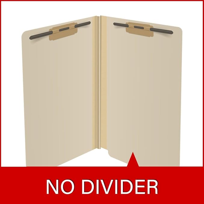 Ecom Folders End Tab File Folders | Legal Size 18 Pt Manila Stock with 2" Expansion | Fasteners Position 1 & 3 for Medical Charts, Legal Documents, Administrative Records & Shelf Filing | Box of 25 - Image 8