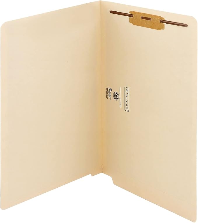 Smead End Tab 1-Fastener File Folder, Shelf-Master® Reinforced Straight-Cut, Legal Size, Manila, 50 Count, 37110 - Image 7