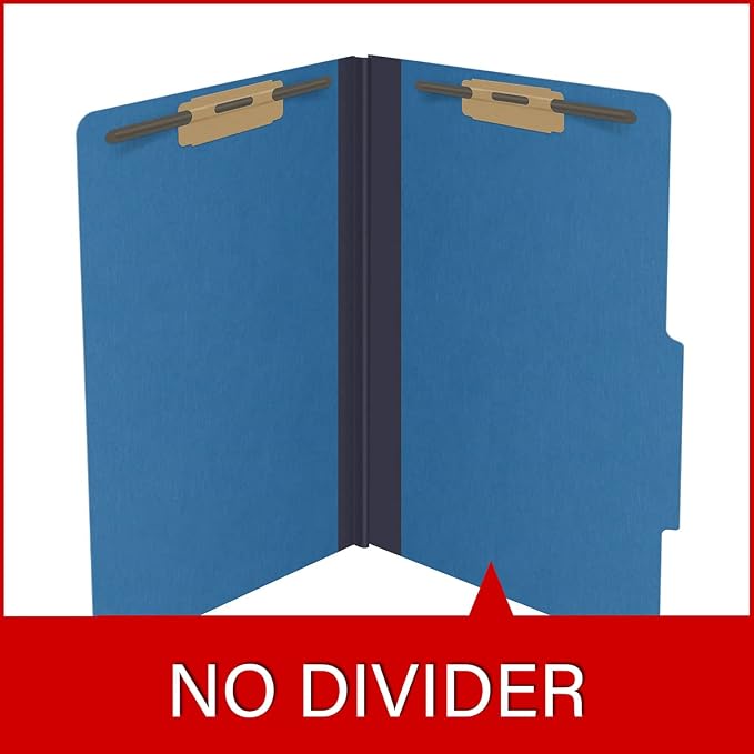 25 Pt. Pressboard Classification Folders, 2/5 Cut ROC Top Tab, Legal Size, No Dividers, Royal Blue (Box of 25) - Image 8