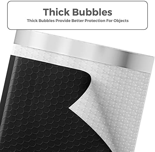 Metronic Bubble Mailers 10.5X16 Inch 100 Pack Black Padded Envelopes Bulk - Image 2