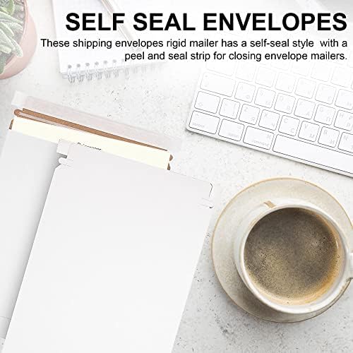 MT Products White Flat Shipping Envelopes 11" x 13.5" - Self-Seal Mailing Envelopes (Pack of 15) - Made in the USA - Image 4