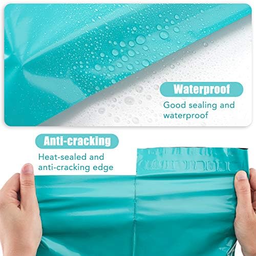 Metronic Poly Mailers 12x15.5 100 Pack Thick Self-Seal Shipping Bags, Teal - Image 3