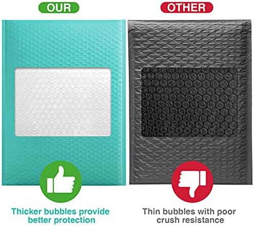 METRONIC Bubble Mailers 10.5x16 Inch 25Pack Teal Large Padded Envelopes - Image 5