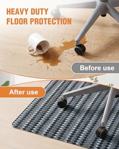 Carvapet 36x48 Office Chair Mat for Carpet Hardwood Floor Protector Rug - Image 3