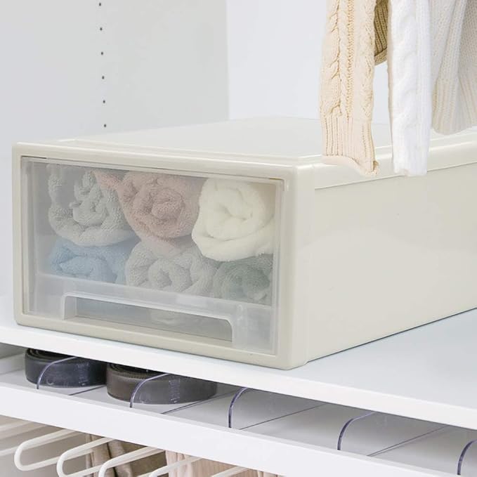 17.8 Quart Stacking Storage Drawer, 4 PCS Plastic Chest of Drawer - Image 4