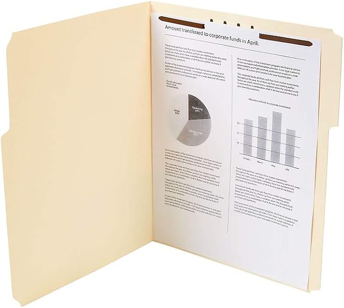 Staples Reinforced Classification Folder, 2″ Expansion, Letter Size, Manila Pressboard, Durable Construction, 50/Box - Image 4