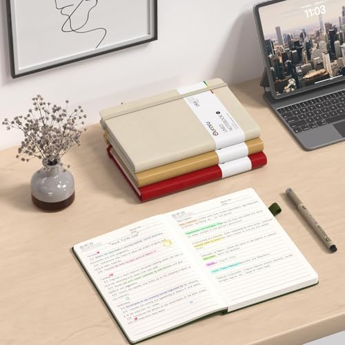 Oucaru 4 Pack A5 Lined Journal Notebook, 180 Pages 100 GSM Paper for Travel - Image 7