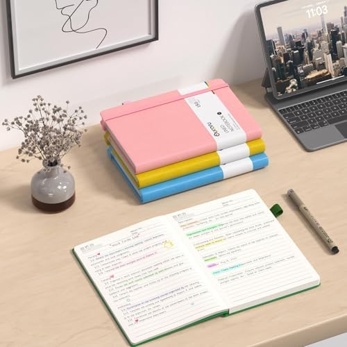 Oucaru 4 Pack A5 Lined Journal Notebook, 180 Pages 100 GSM Paper for Travel - Image 7