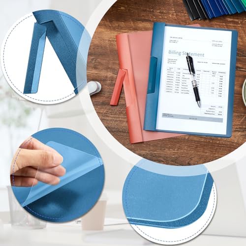 Maitys 25 Pack Clear Report Covers with Clip, Multicolor - Image 3